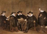 Thomas De Keyser The Burgomasters of Amsterdam Gathered fro the Arrival of Queen Marie des Medicis of France oil